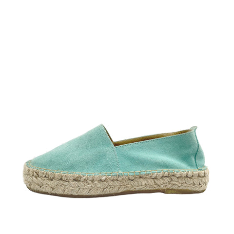 Double stacker mint suede